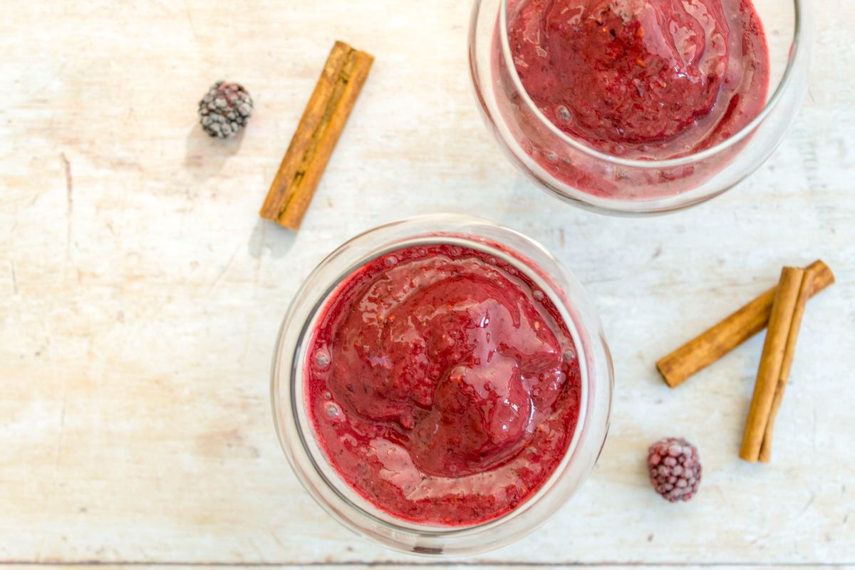 Keto Blackberry Almond Slushie