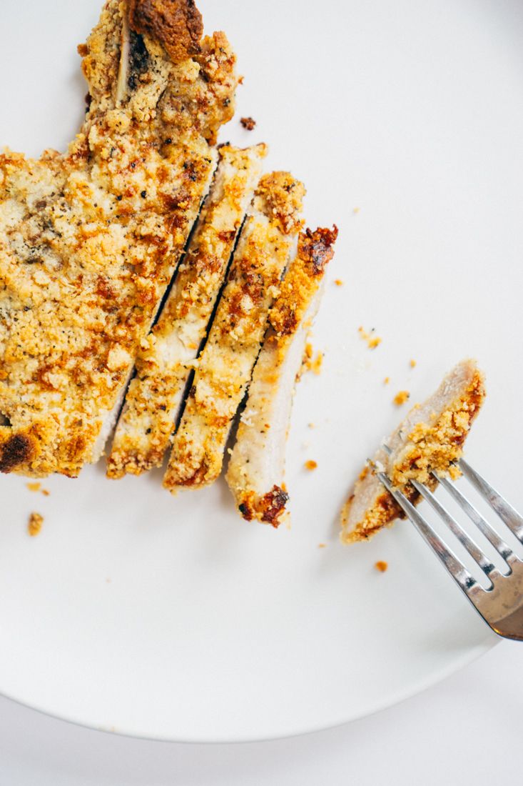 Keto Baked Breaded Pork Chops