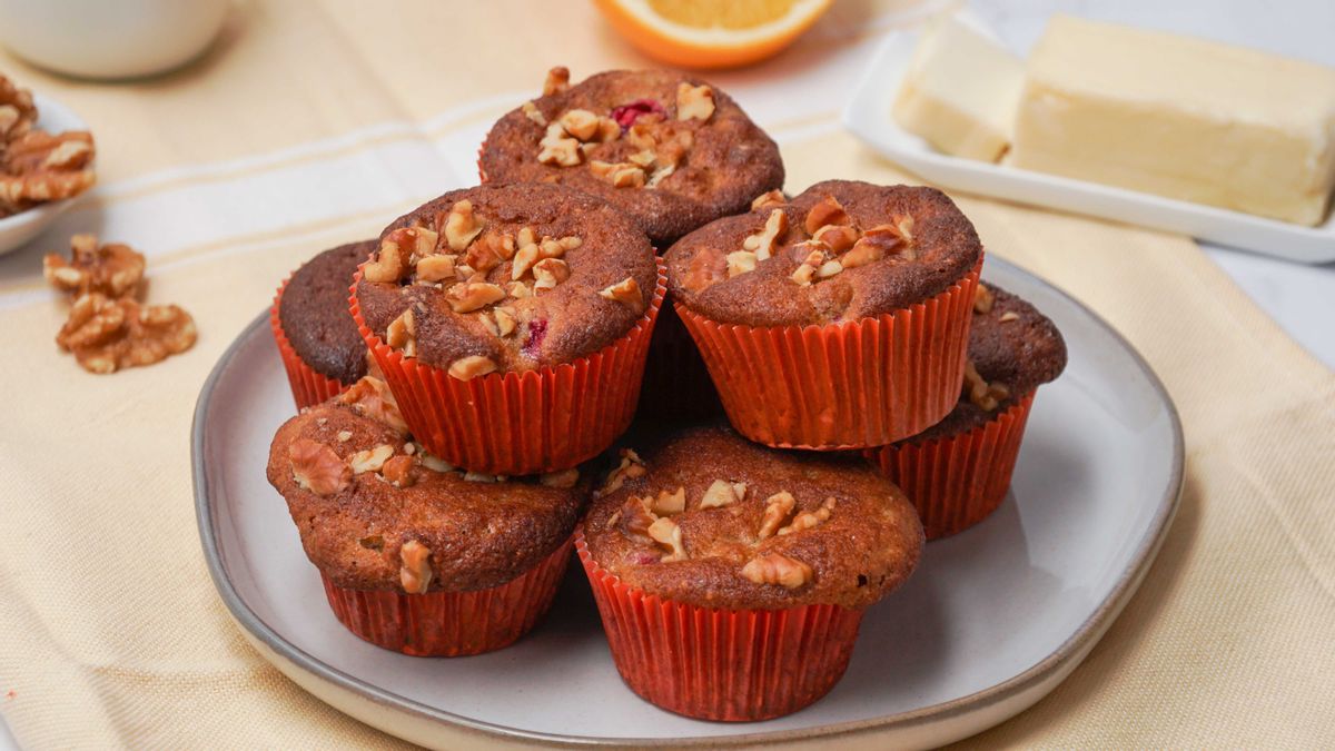 Keto Cranberry Orange Muffins