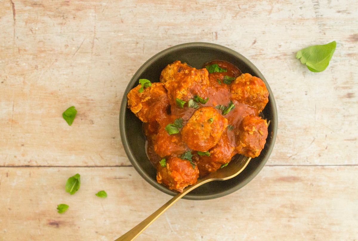 Chorizo Meatballs with Spicy Tomato Sauce from 'Cooking Like a Master Chef