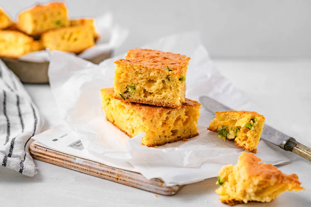 Low GI Keto Cheddar Jalapeno Cornbread