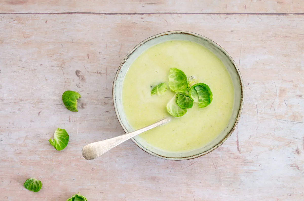 Low Carb Cheesy Sprout Soup