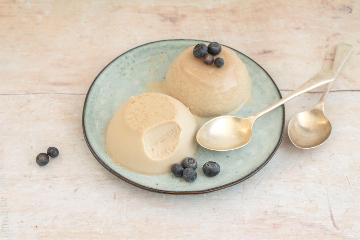 Low Carb Blueberry Cream Jello