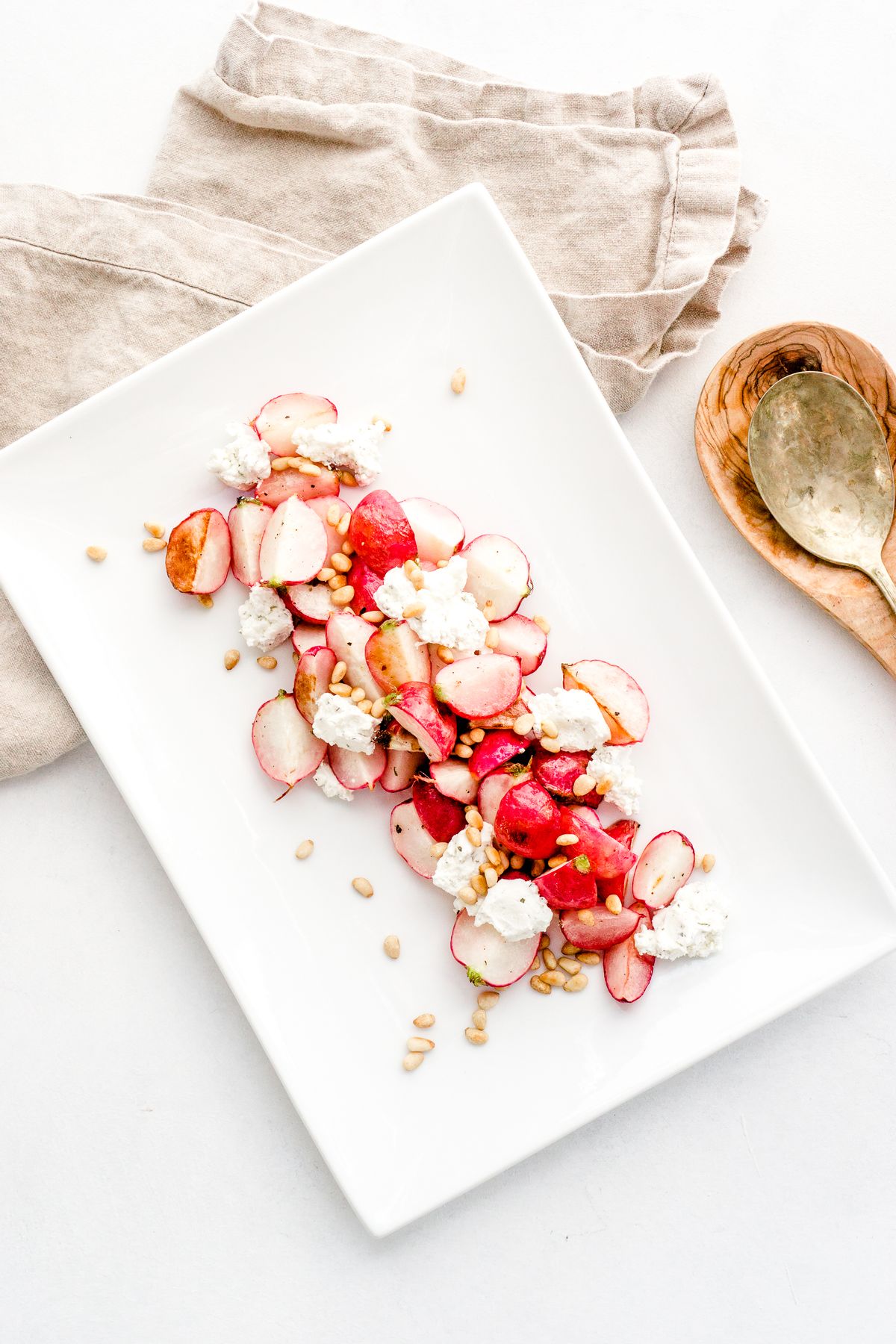 Roasted Radishes with Goat Cheese and Honey Recipe