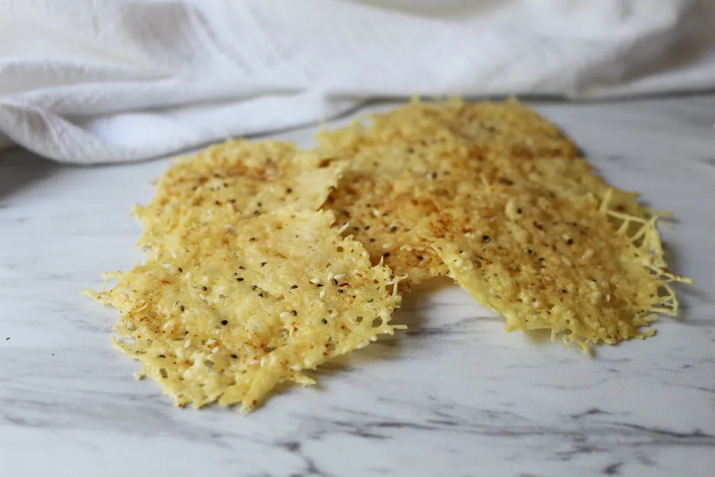 Keto Everything Bagel Parmesan Crisps