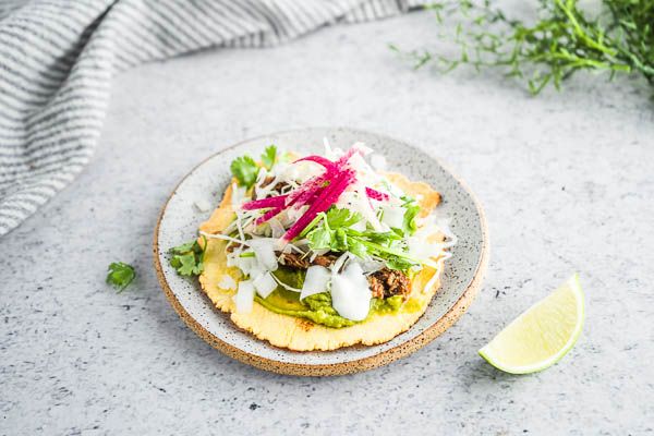 Low Carb Beef Tostadas