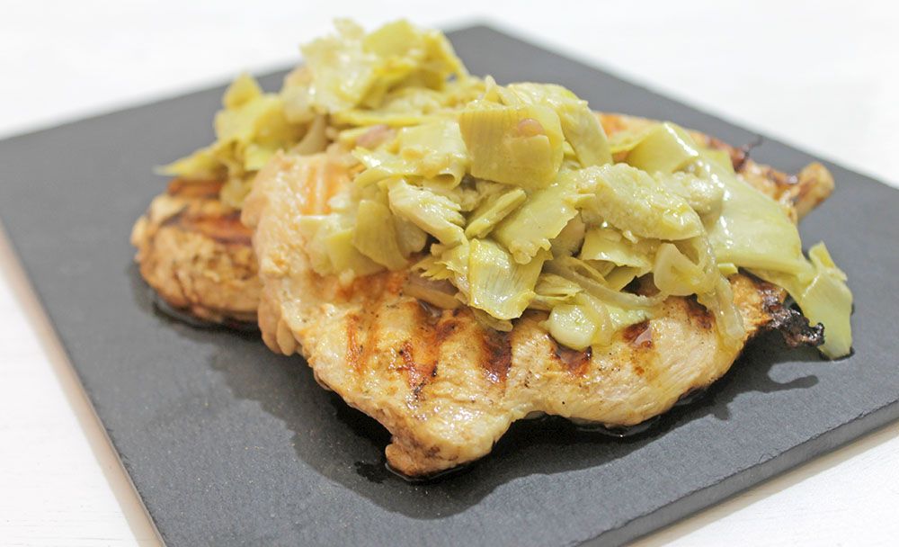 Keto Butterflied Chicken With Artichokes