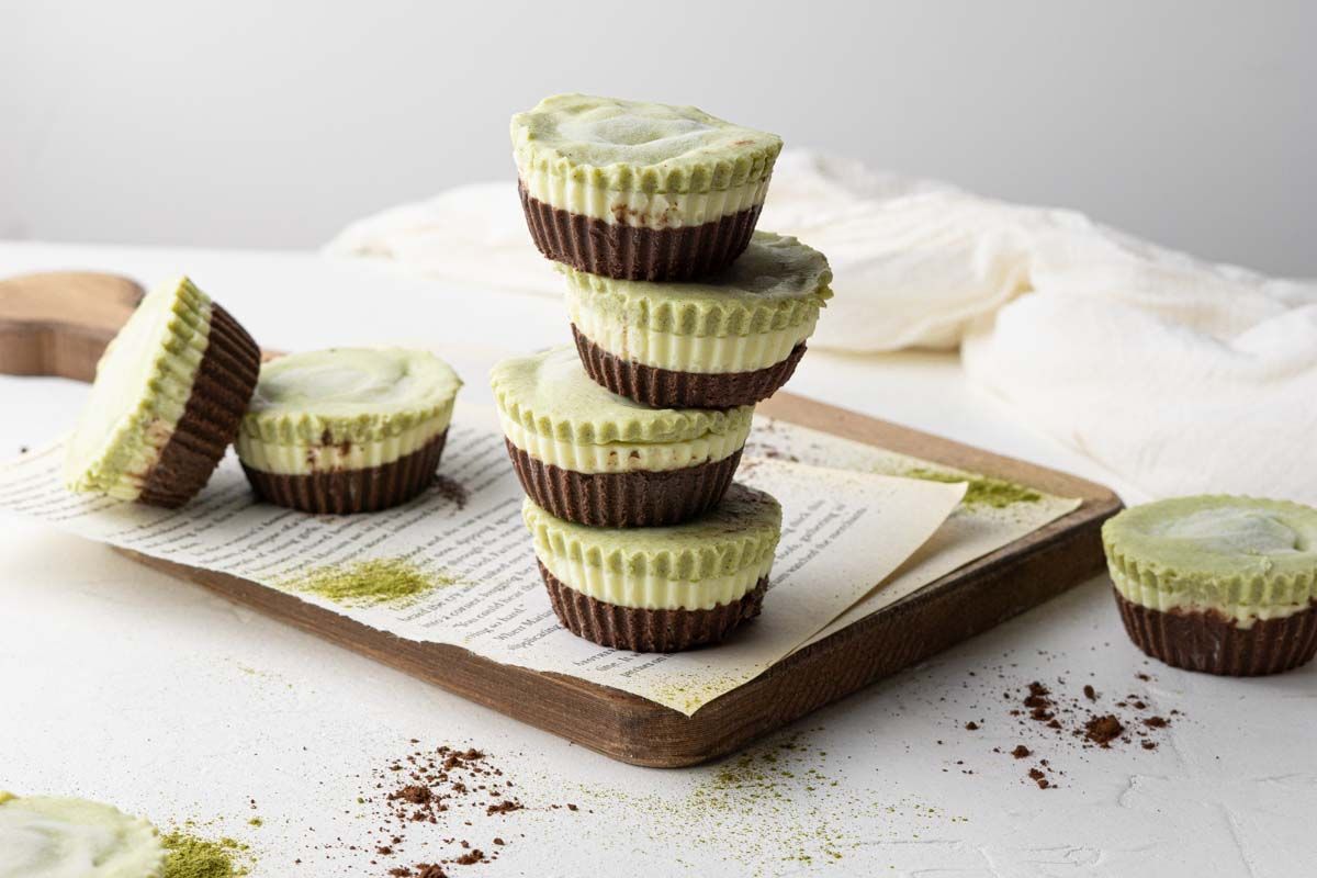 Keto Matcha Neopolitan Fat Bombs