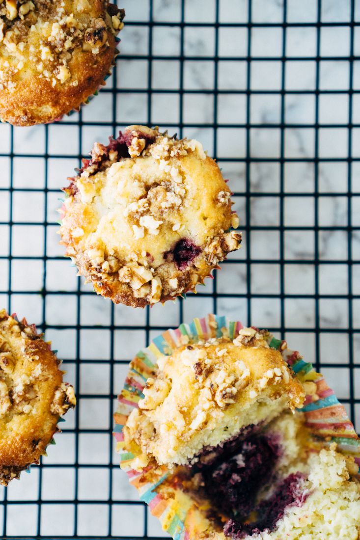 Keto Mixed Berry Streusel Muffins