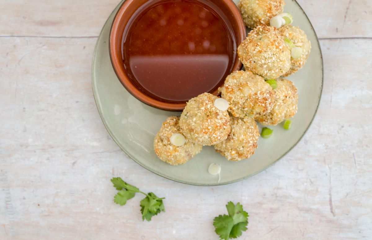 Keto Sweet and Sour Crispy Pork Balls