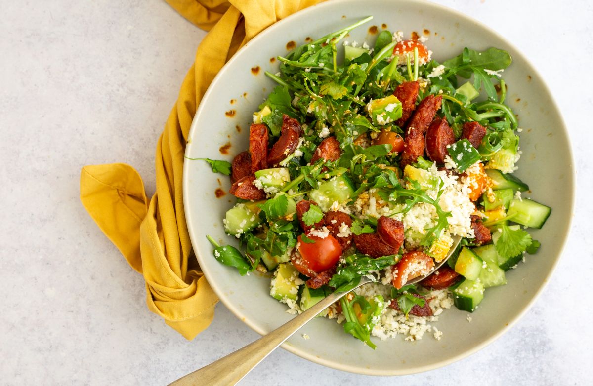 Low Carb Chorizo Rice Salad