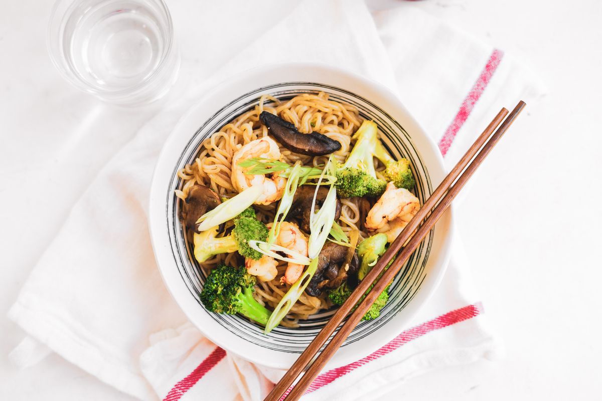 Low Carb Shrimp And Broccoli Lo Mein