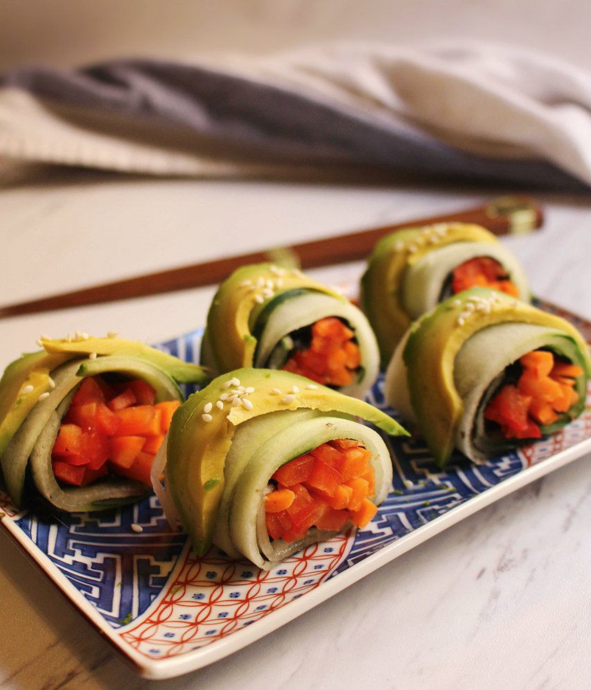 Low Carb Veggie Delight Sushi