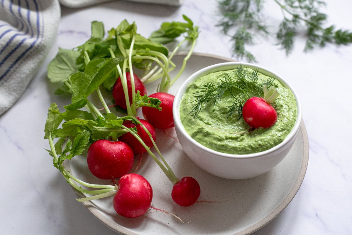 Healthy Keto Kale, Feta, and Dill Dip