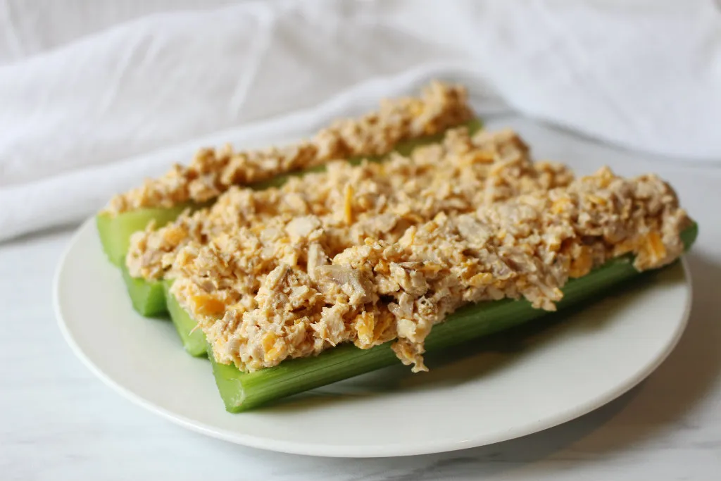 Keto Buffalo Chicken Celery Sticks