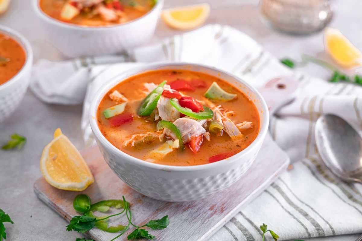 Keto Chicken Fajita Soup